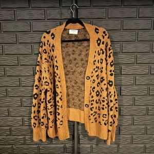 Old Navy Leopard Print Cardigan Sweater